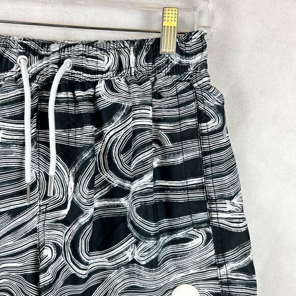 COPY - Native Youth Black and White swim Trunks - Picture 3 of 7